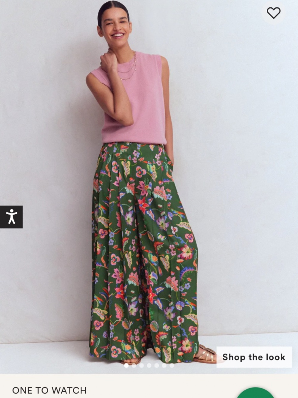 NWOT Boden wide leg pants, never worn